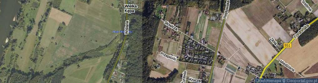 Zdjęcie satelitarne Bociania ul.